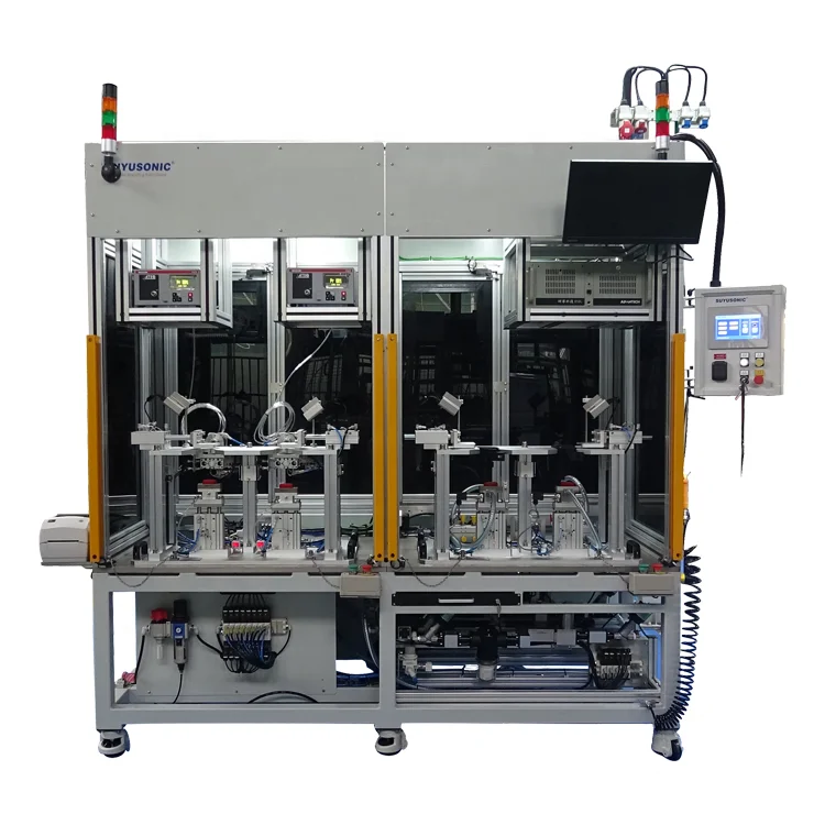 Welding machine supplier semi automatic best quality air tightness and leak detection double station equipment for