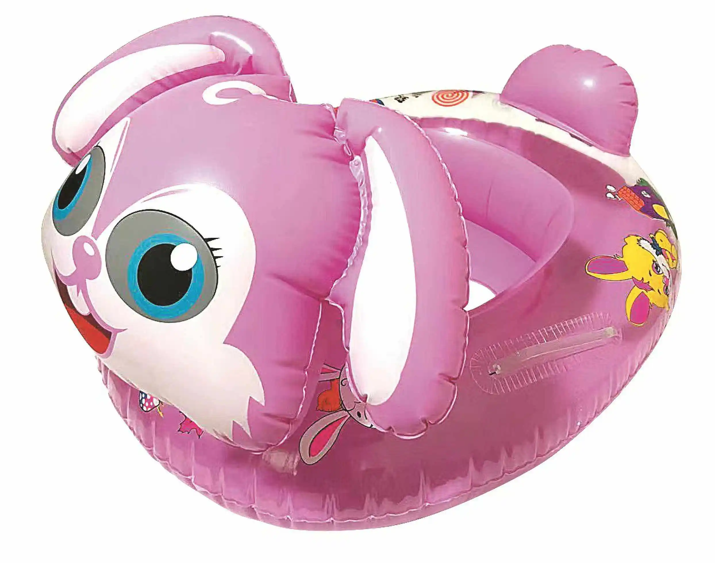 Cartoon Animal Shape Inflatable Kids Seat Swimming Ring For Toddlers Summer Beach Float Toys