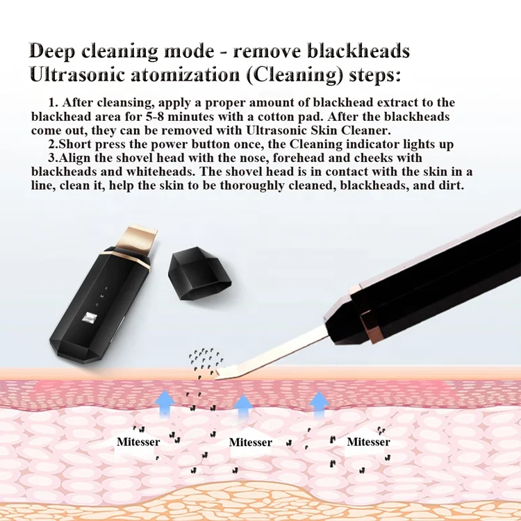 
Professional Skin Tightening Portable Ultrasound Deep Beauty Personal Care Facial Skin Scrubber 