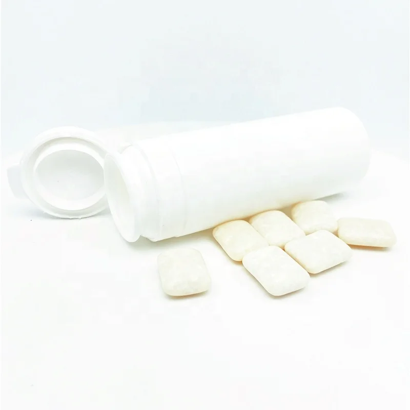 Fresh Taste Chewing Gum For Good Breath White And With Color Spots