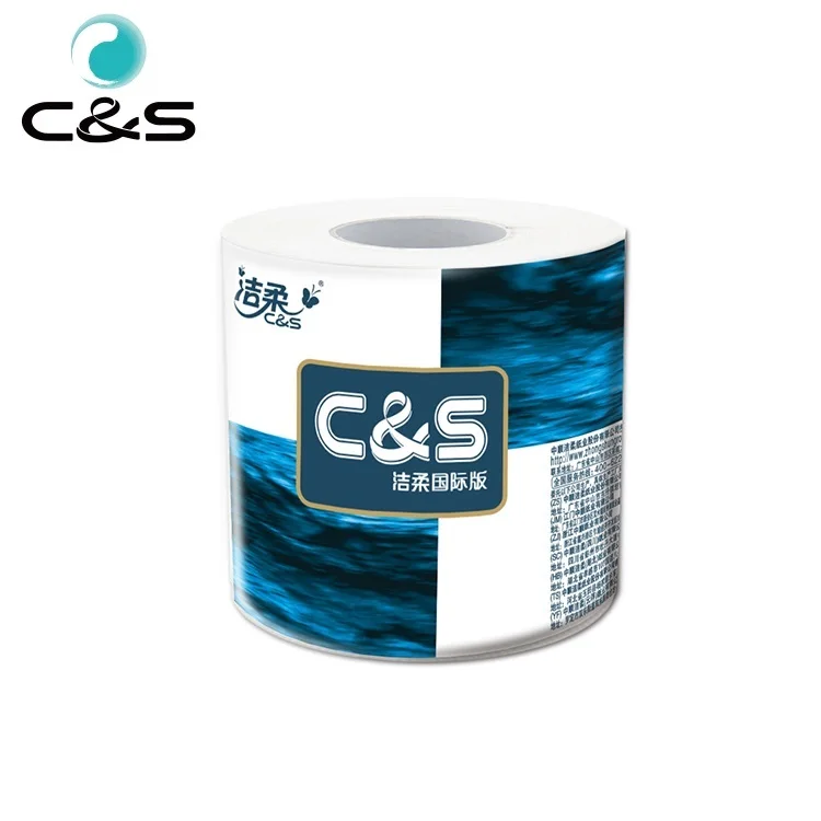 No Glue Lamination Toilet Paper Hygienic Tissue Fragrance Free Paper Roll Tissue