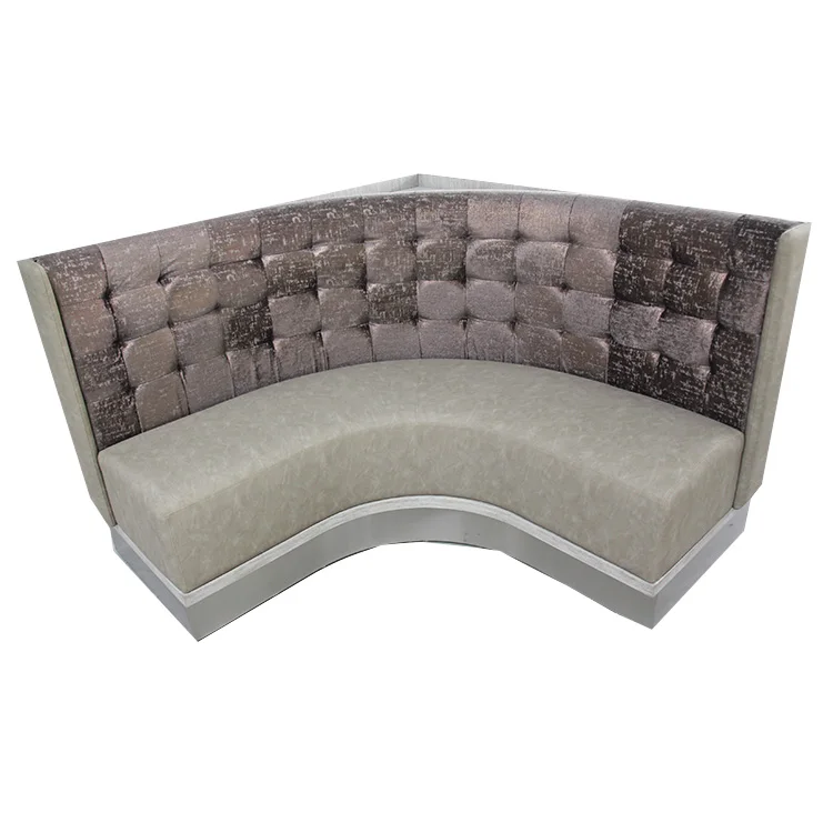 Custom U Shape Wood Restaurant Booths Cafe Seating Restaurant Sofa Bench