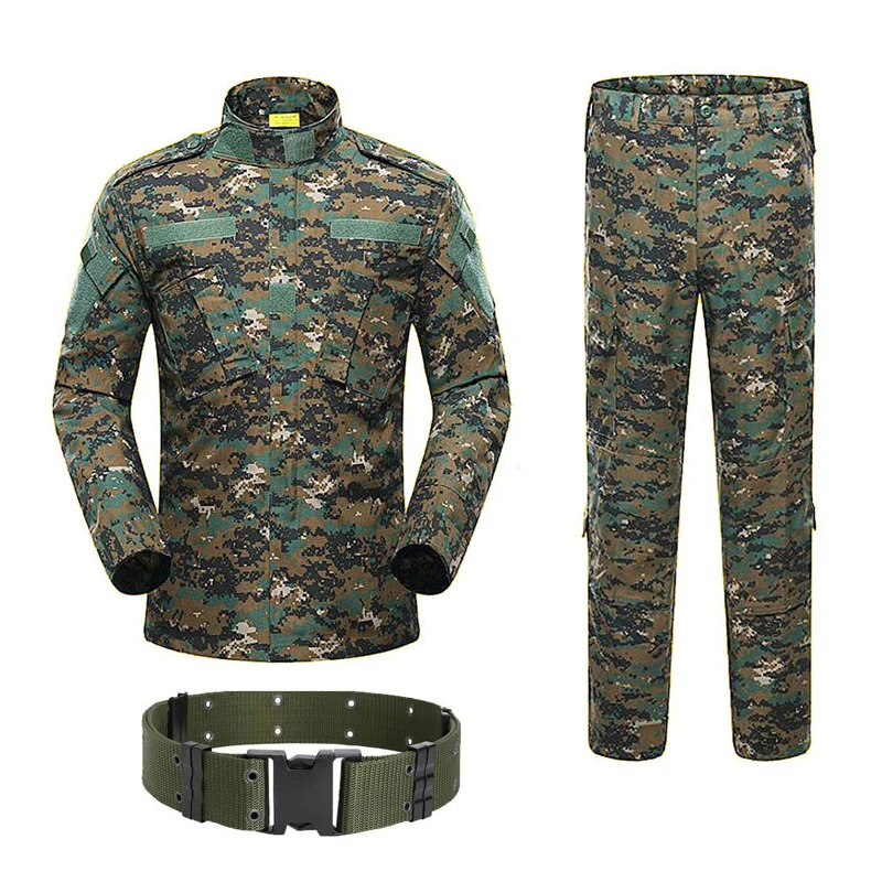 Wholesale Tactical Camouflage ACU Digital Woodland Desert Rip-Stop Outdoor Unisex ACU Uniform