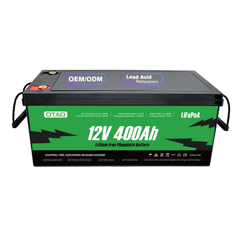 Lithium Ion Battery Pack 12V 24V 400AH 200AH 100AH Lifepo4 Baterias De Litio Portable Power Station Bank Solar Storage Batteries