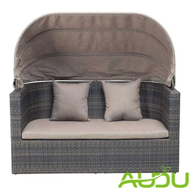Audu Rattan Outdoor Round Bed On Sale