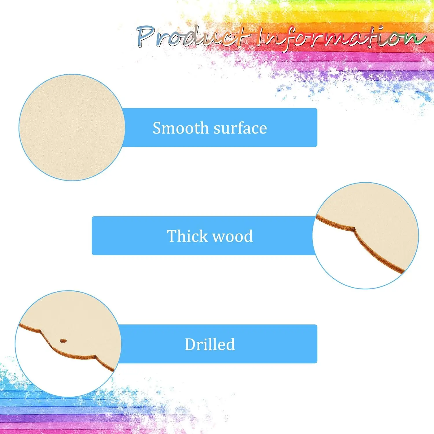 10 Pieces Unfinished Hanging Wood Sign Hanging Decorative Rectangle Hanging Wooden Blank Sign with Ropes for Diy Craft