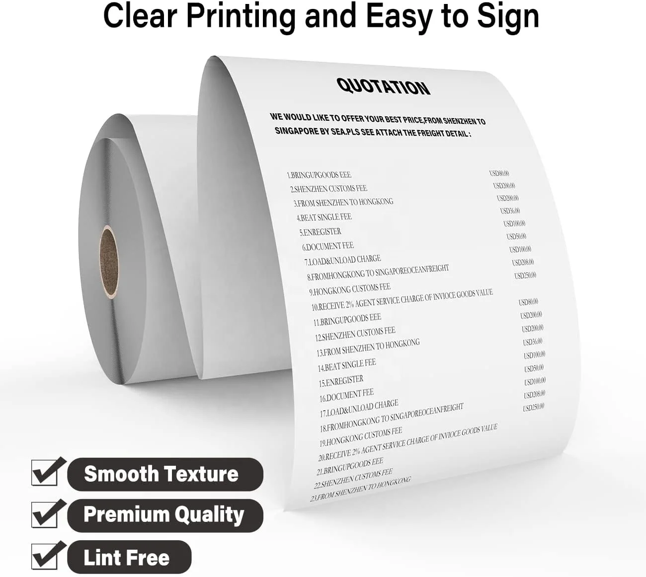 80x80 mm 57x40 mm Factory Direct Thermal Paper Roll 80mm Cash Register Paper For POS ATM Bank Thermal Paper Receipt Roll