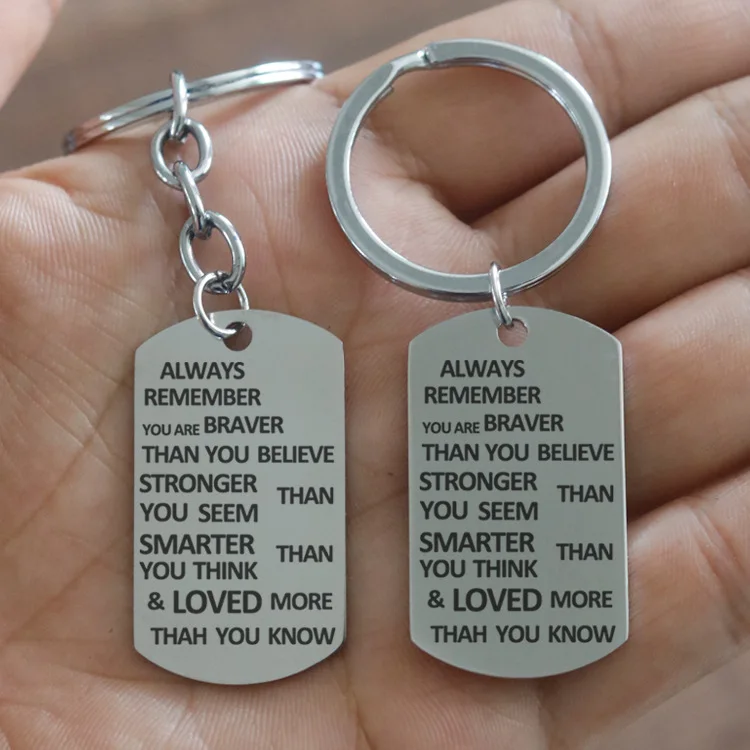 Innovative Product 2024 Branded Keyholder Stainless Steel Blank Keyholder Souvenir Gifts Key Holder Chain Durable Steel Keychain