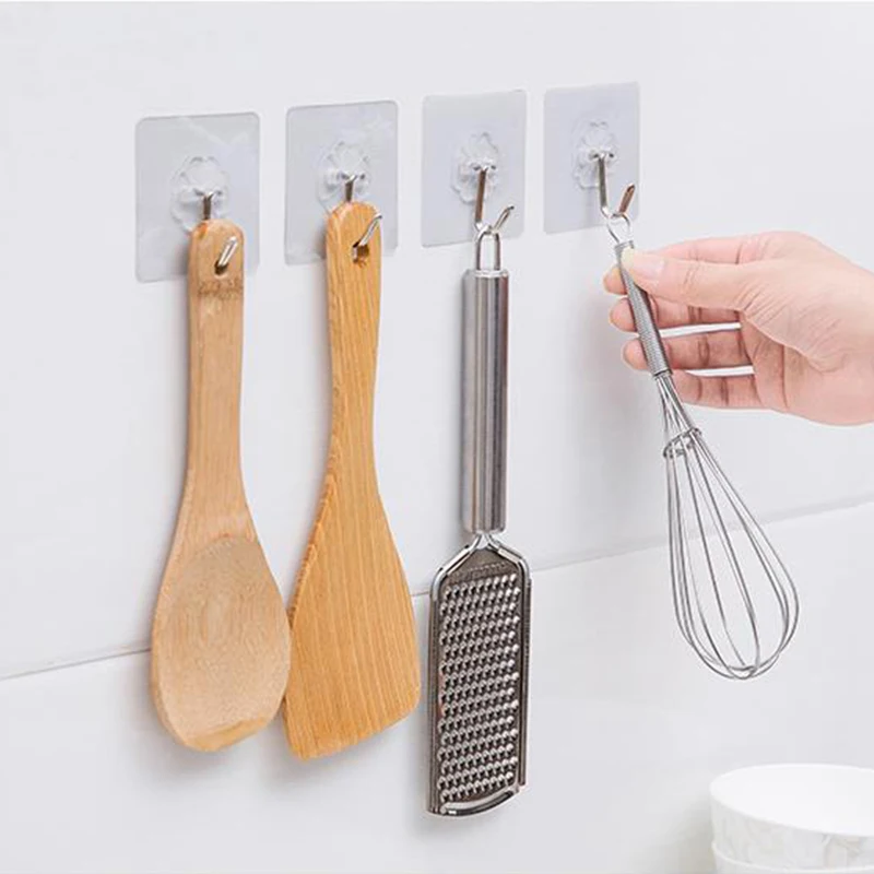  2021 AMAZON transparent acrylic adhesive wall hook for hanging clothes and debris