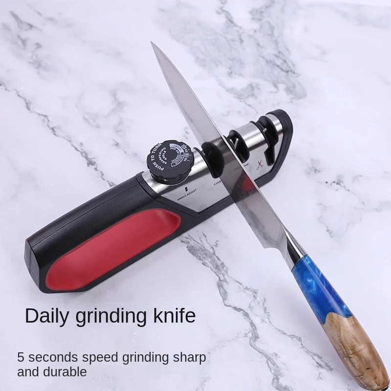 Adjustable Three-in-One Ceramic Knife Sharpener New Multifunctional Household Kitchen Artifact for Manual Use Tungsten Steel