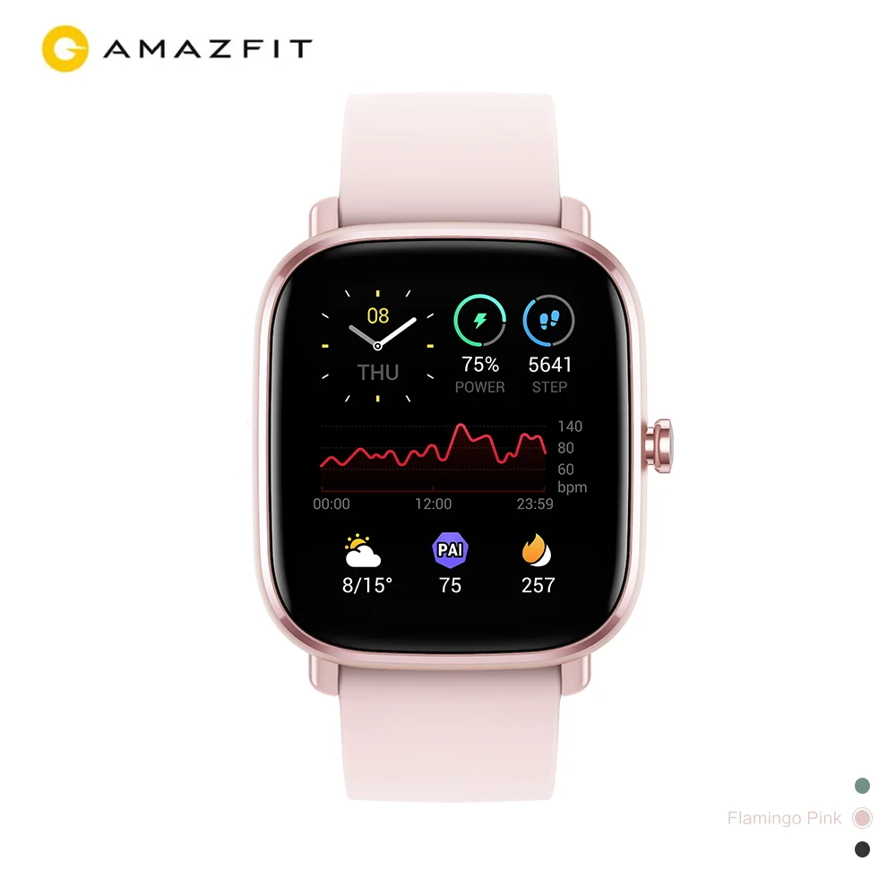 Смарт-часы Amazfit BIP S lite, 30 дней без подзарядки, 5 атм
