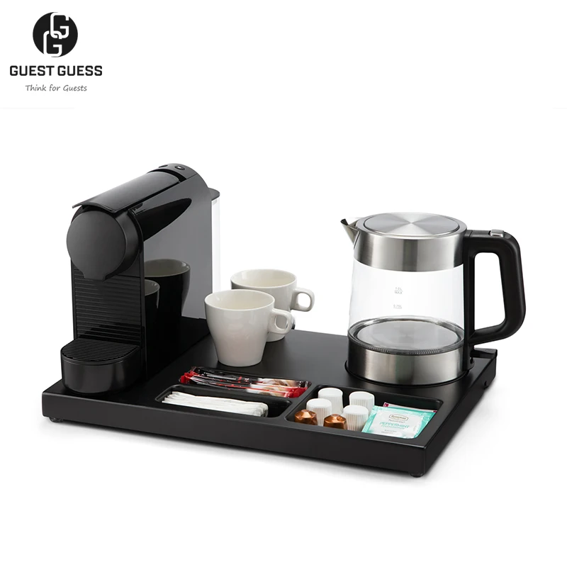 GUEST GUESS Brand 2 Years Warranty Modern Luxurious Style Dual Safety Strix Controller 1 Litre Hotel Glass Electric Kettle