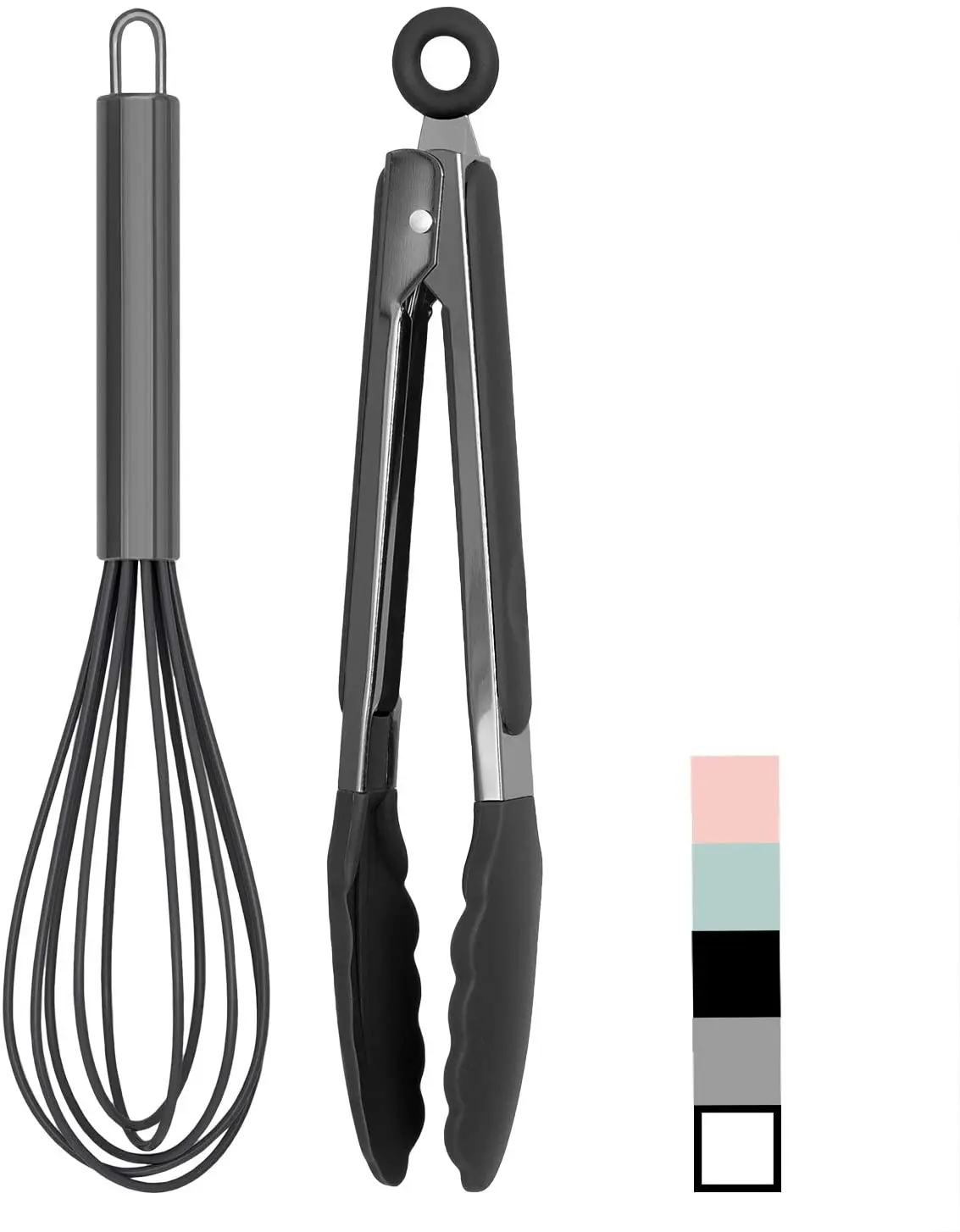 
2021 Hot Sale Silicone whisk and tong set Utensil Set For kitchen 