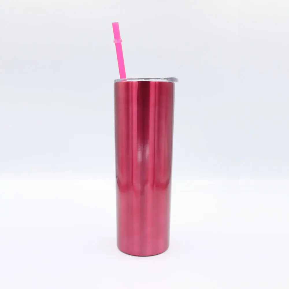 
yongkang Hot Sales 20 oz in stock low MOQ double wall insulated coffee mug with lid and straw skinny tumbler 