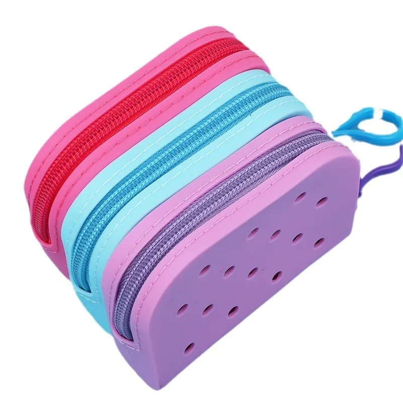 Cross-border Diy Silicone Women Creative Cute Pen Bag Receive Bags Storage Bag