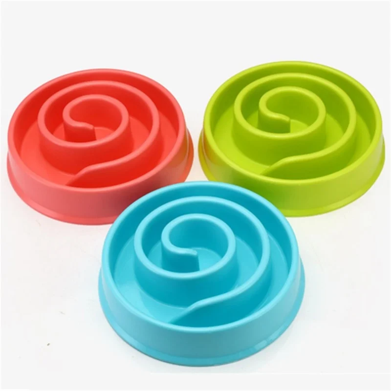 Plastic Maze Pet bowl Slow Feeder Anti Choking Fun Feeder Prevent Bloating Feeding Plastic Dog Pet Food Bowl