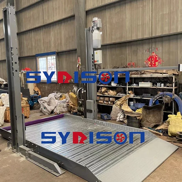 Hot sale 2 level parking lift two post car parking lift for car parking barrier