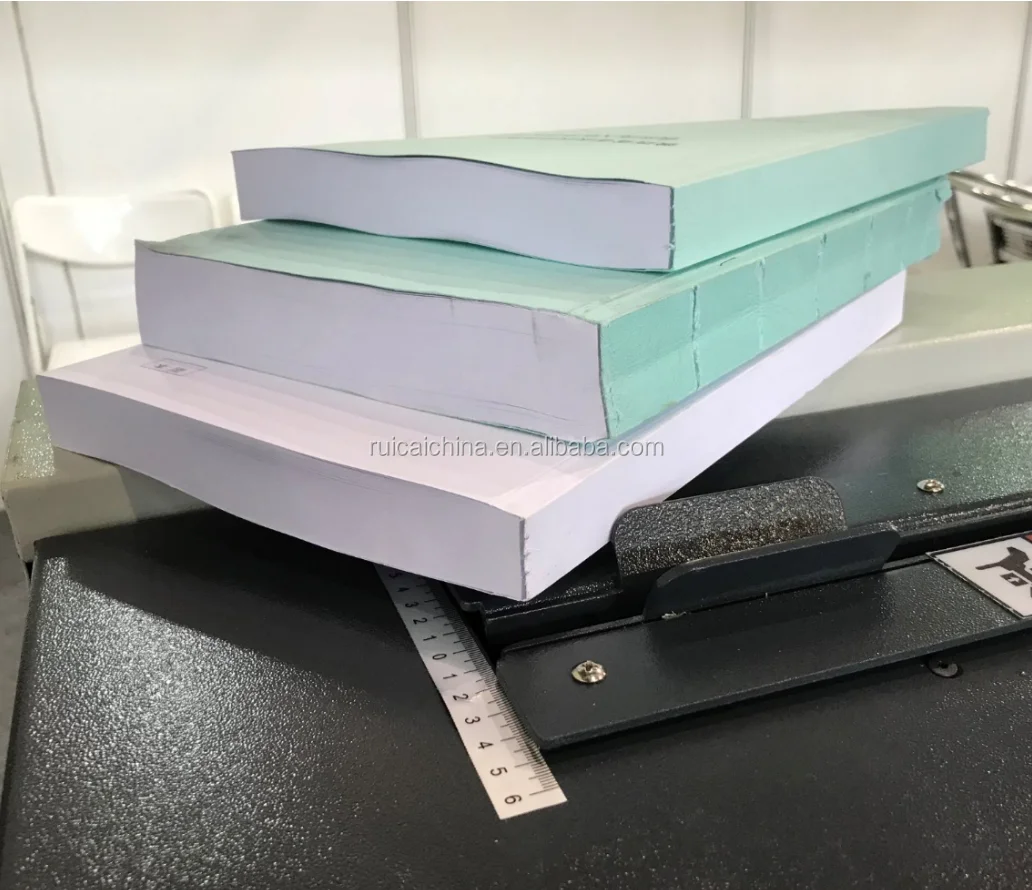 Digital Book Glue Perfect Binding Machine with Touch Screen