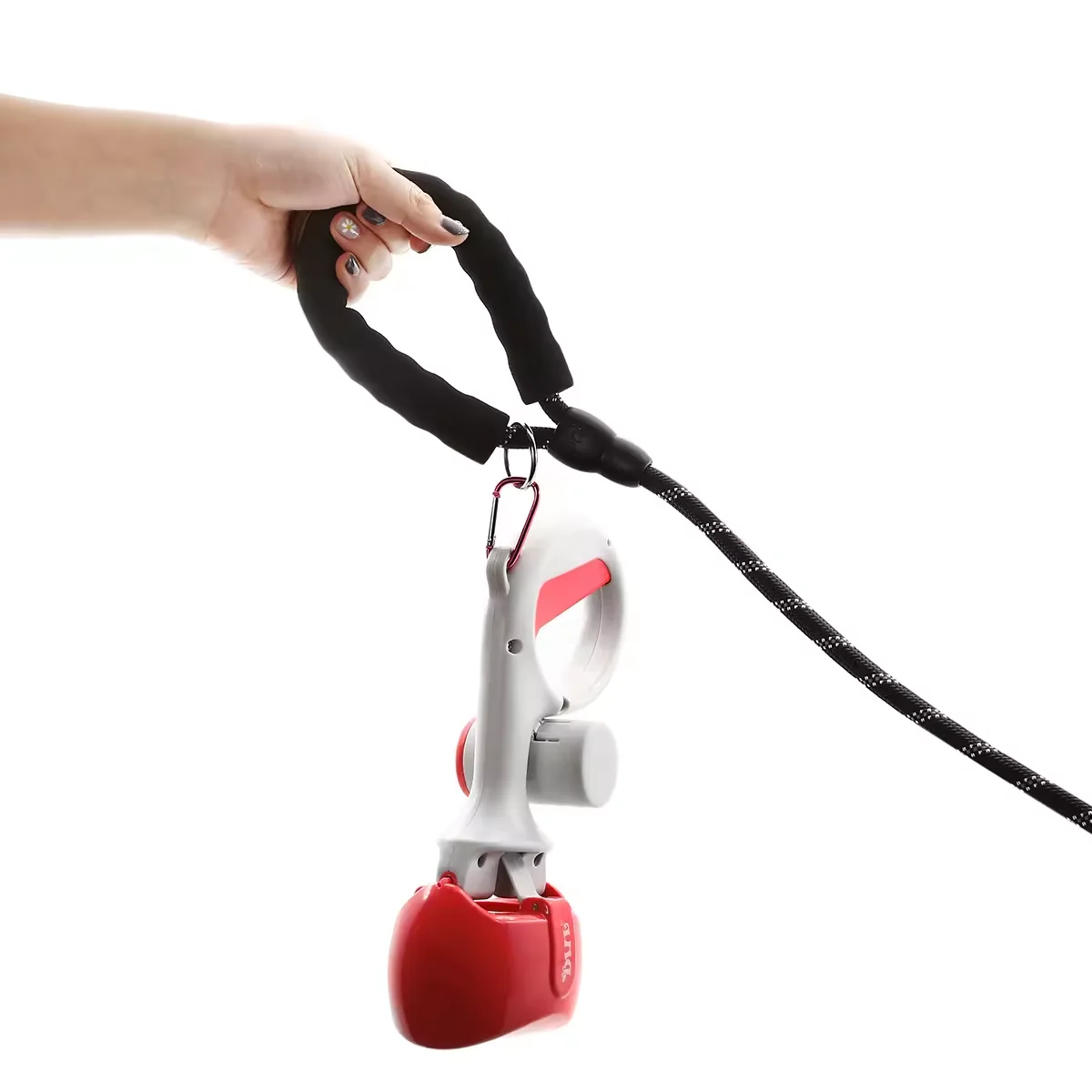 Wholesale Professional Outdoor Small Pet Dog Poop Picker Can Store Garbage Bags Pooper Scooper Pet Waste Disposal