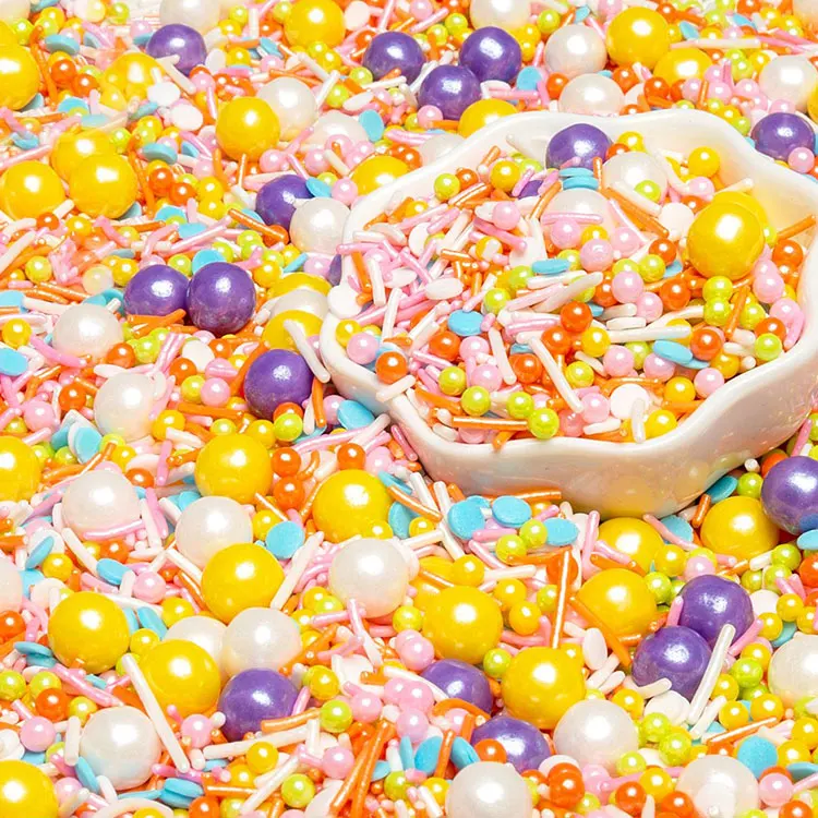 Superior Quality New Type rainbow sanding sugar Sprinkles Cake Decorations