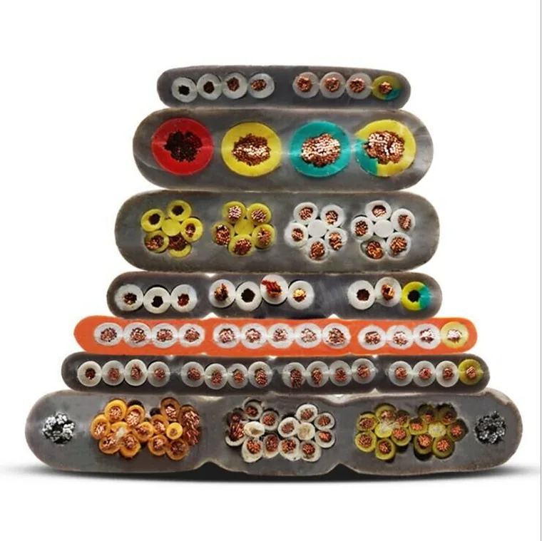 Tvvb Tvvbg Tvvbp Tvvbpg Lift Travelling Cable Elevator Shielded flat cable for Elevator lift travelling flat cable