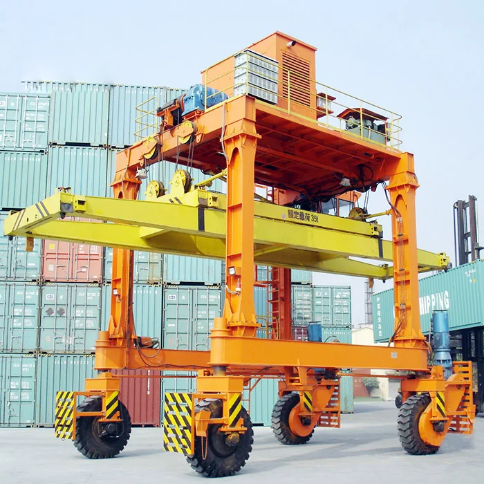 China Professional Supplier Stradler Cranes for 20ft Container Crane 40ft 60ft Rtg Rubber Tyre Gantry Crane Price