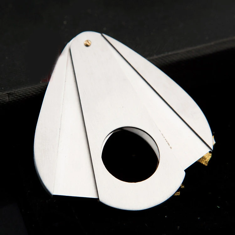 Luxury Cigar Accessories Stainless Steel Cohiba Table Chrome Cigar Cutter Vintage