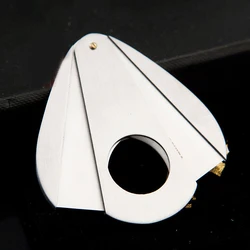 Luxury Cigar Accessories Stainless Steel Cohiba Table Chrome Cigar Cutter Vintage