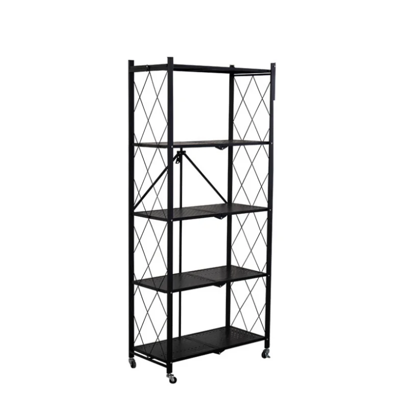Mobile Standing Book Factory Direct Foldable Metal Storage Rack