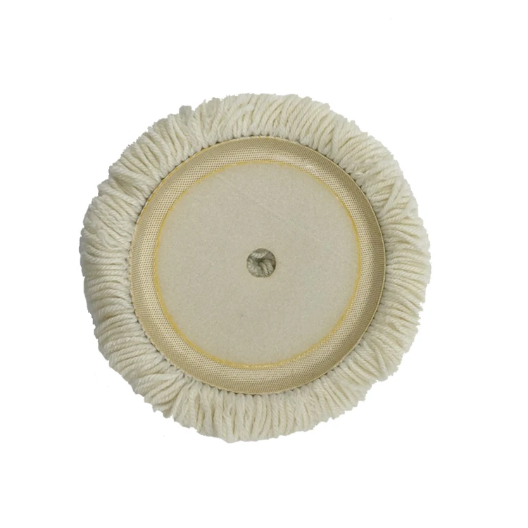 Wool Polishing Cutting Pads Hook Loop Polishing Pad for Compound, Cutting and Polishing Car Polishing Pad Backing Plate 7 Inch