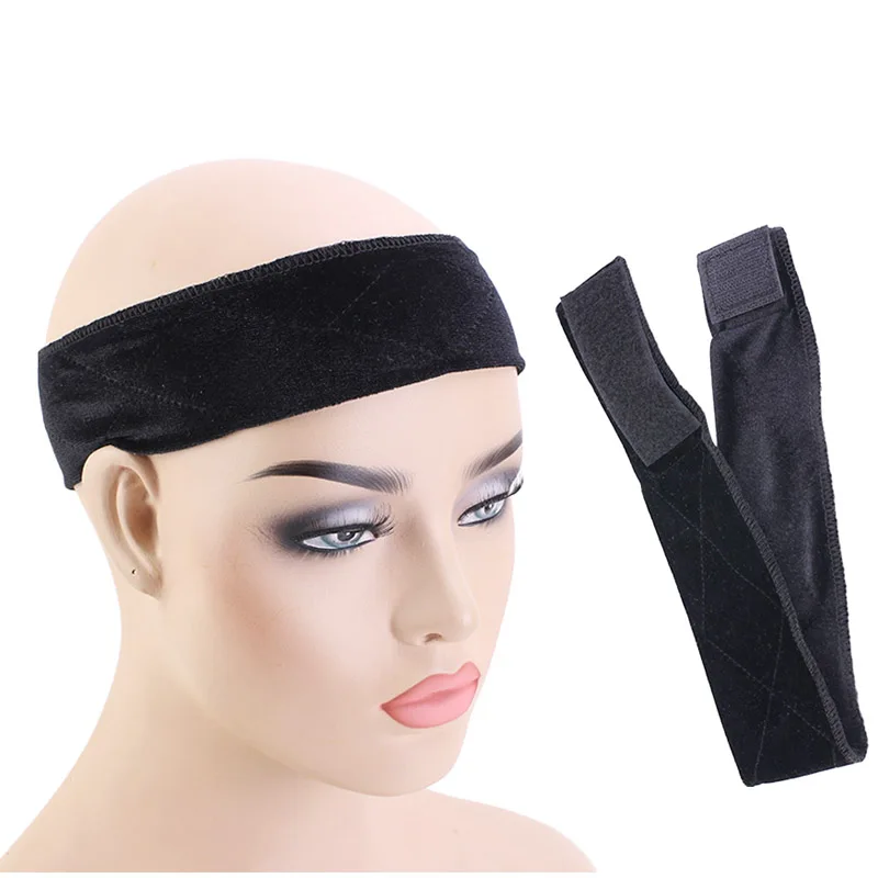 New Arrival Hand Made Non-Slip Wig Grip Velvet Adjustable Fastern Wig Hair Band Headband TD-001