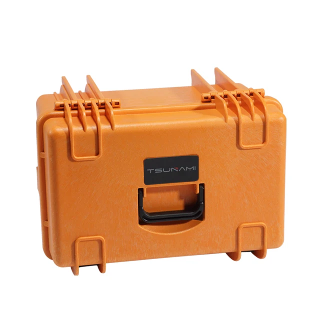 382323 waterproof Tsunami Heavy duty plastic equipment tool box ammo box with foam