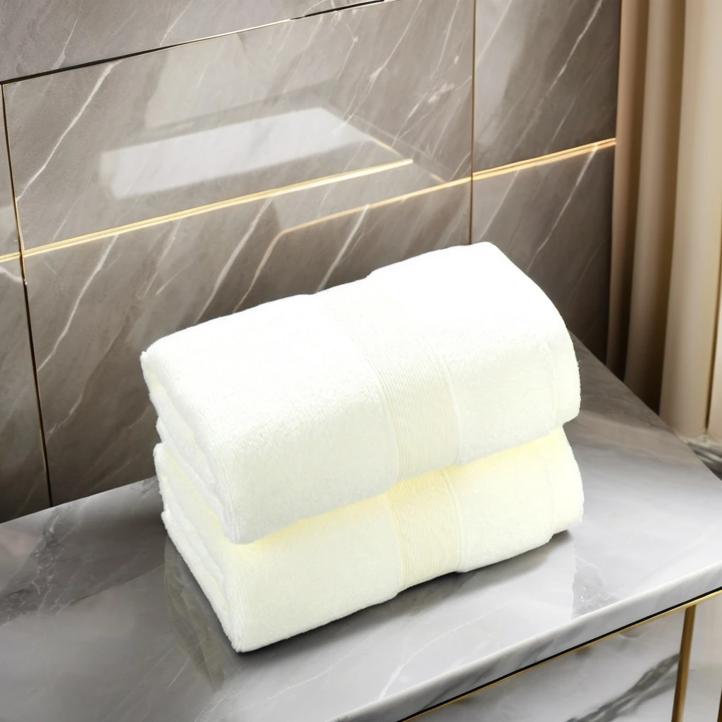 Luxury Large Cotton Bath Towel Set Customizable Luxury Designer Woven Coral Fleece Quick-Dry Soft Absorbent for Home Use Adults