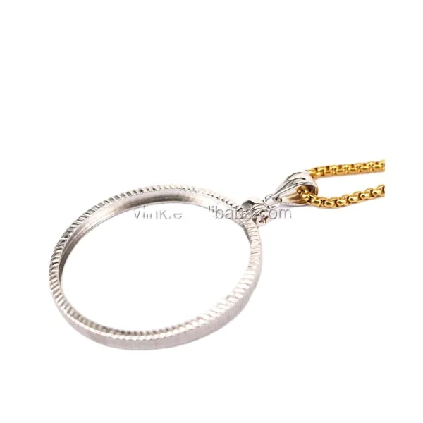 Fashion Jewelry Coin Bezel Pendant,Coin Holder Pendant,Bezel Set Pendant