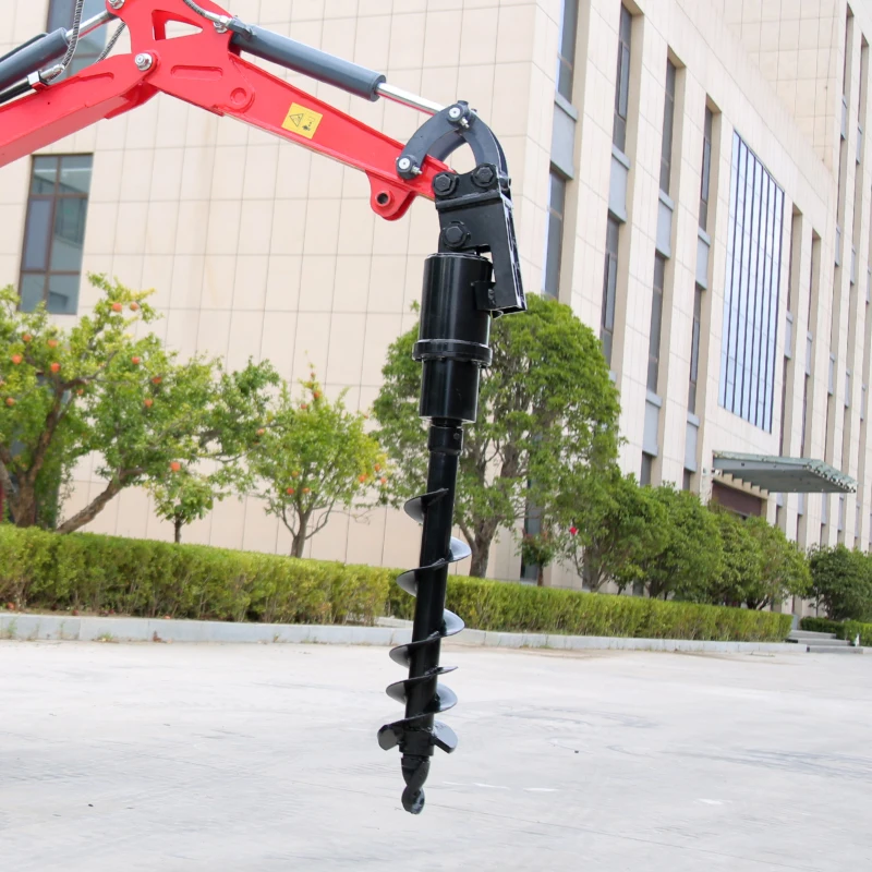 Chinese mini excavator Accessories auger tilting bucket apply to 1 ton 2 ton mini excavators