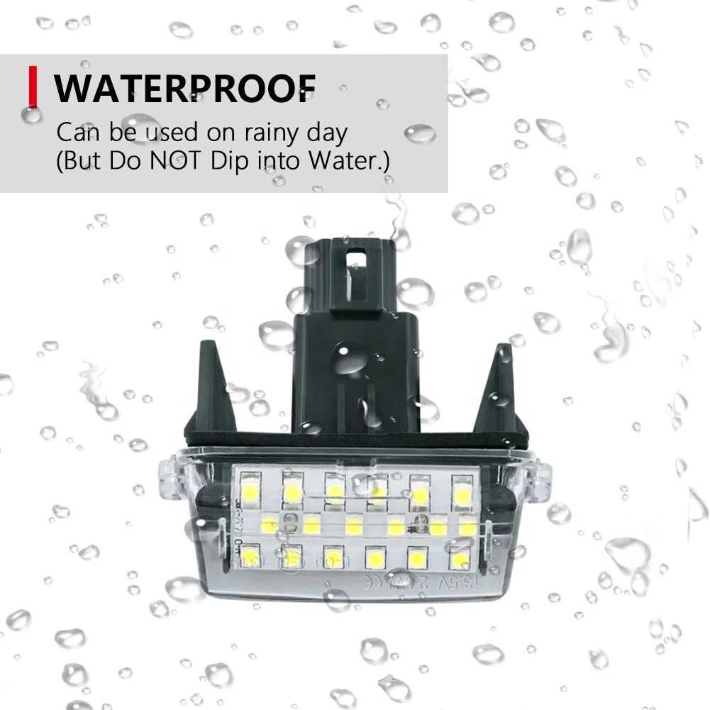 Светодиодная подсветка для номерного знака Toyota CAMRY(ACV51 ASV50) 2011 12 ~ CAMRY HYBRID 2012 COROLLA 5D(NZE161) 04 PRIUS C(NHP10)