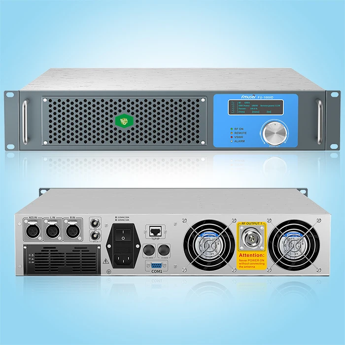 FMUSER FU-1000D 2U 1000 Вт FM передатчик 1KW вещания радио для города/сообщества/Коммерческая