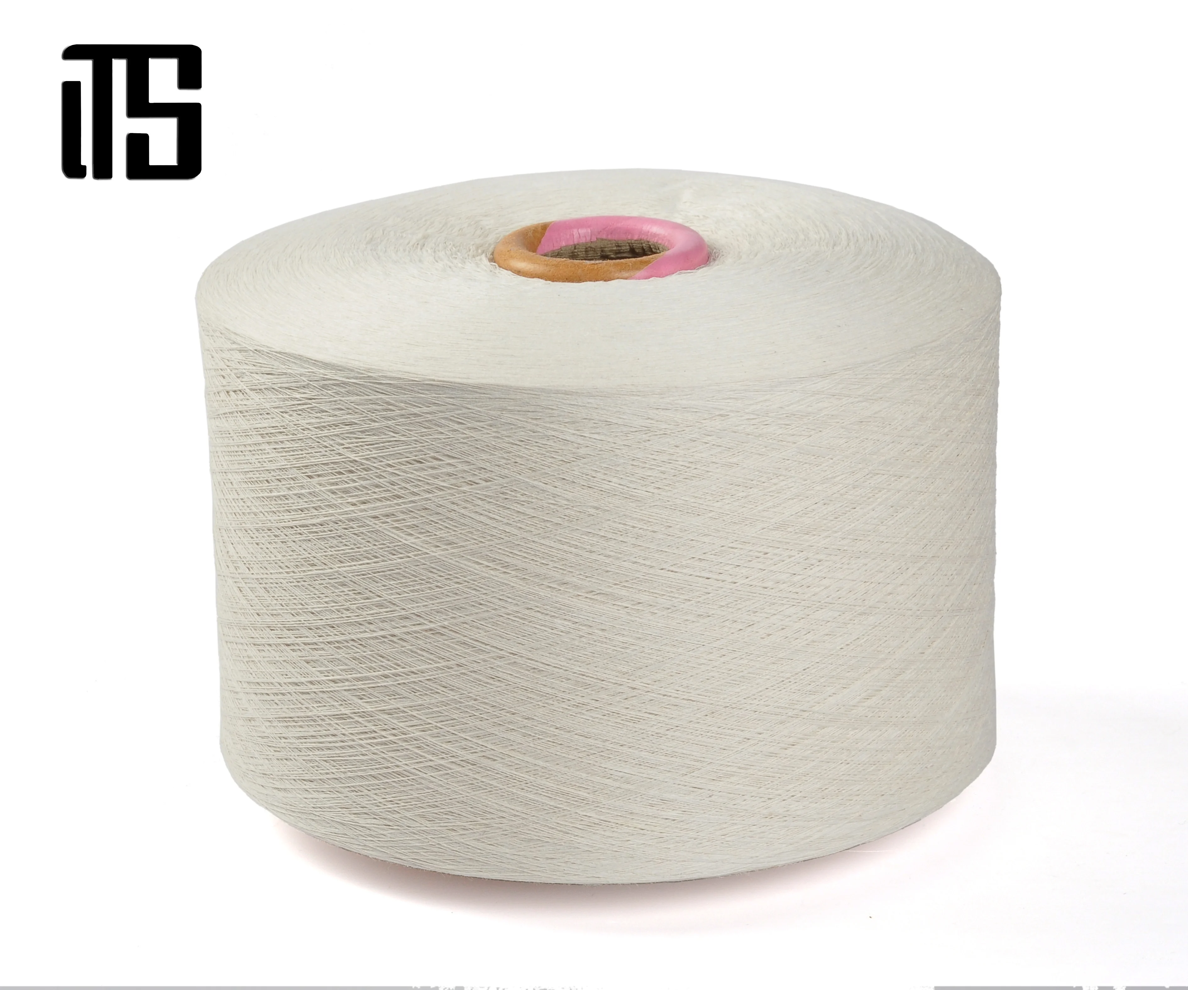 14s/1 Pre-fiber Recycle Cotton Yarn Recycled Polyester Thread Blended Yarn For Knitting