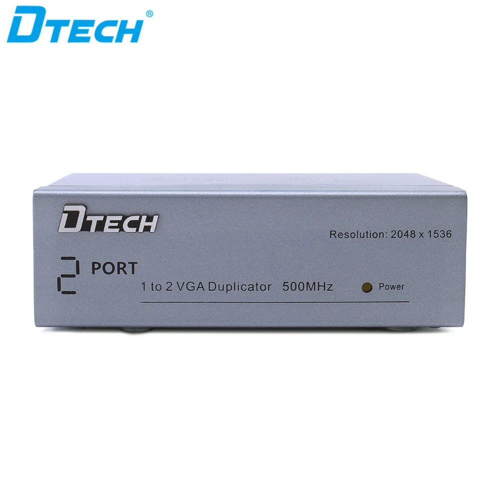  DTECH 2-портовый видеоразветвитель 350 МГц 1 вход 2 выход VGA разветвитель