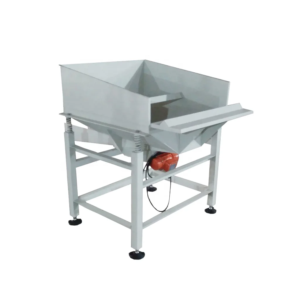 100L 150L hopper vibratory feeders conveyor for granule beans, wet powder and dried fruits in Foshan China