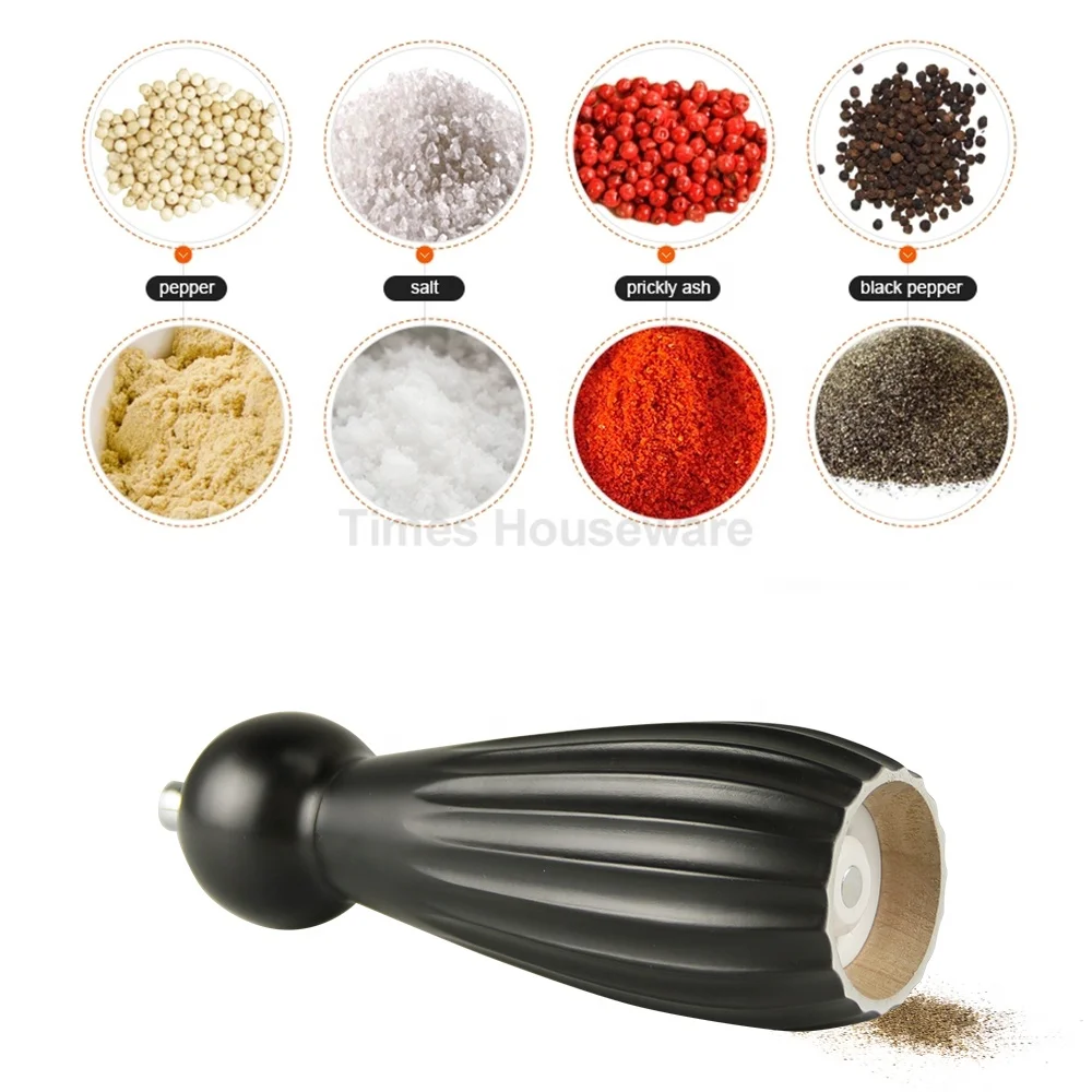 Beech Wood pepper and Herb Handed Spice Mill Grinder