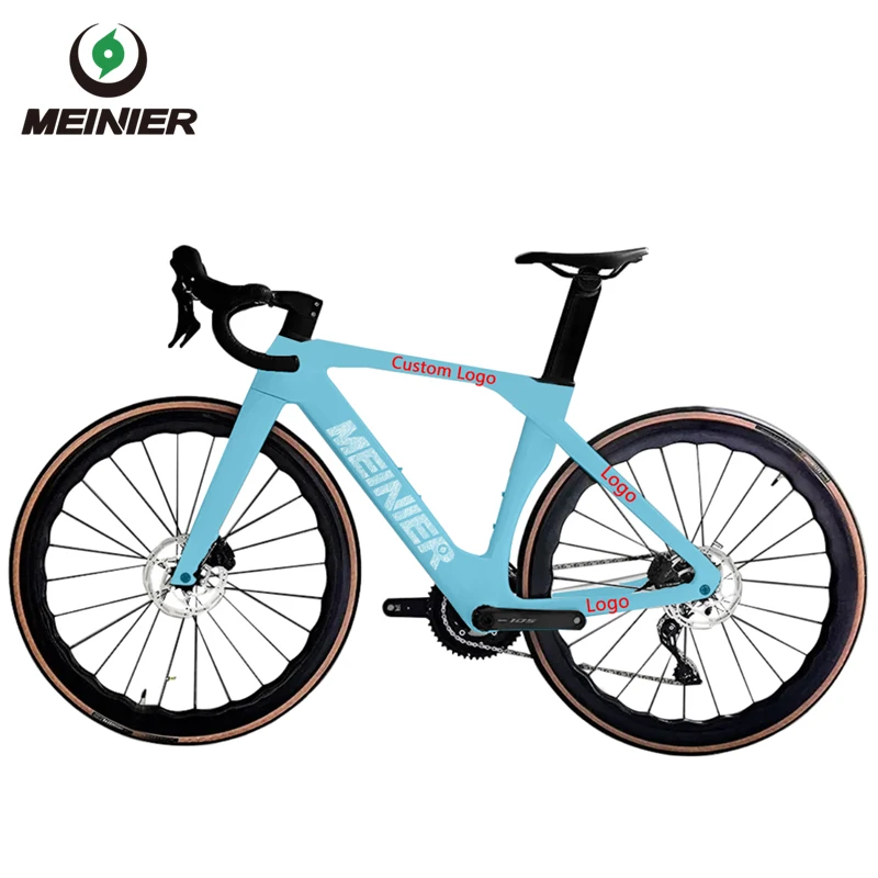 Complete Bicycle Road Bike 24 Speed Cycling T800 Carbon Fiber Disc Brake Road Bike Shimano R7120
