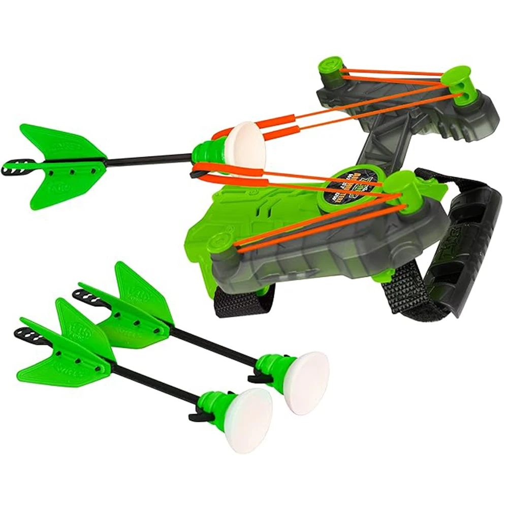 Air Wrist Bow Set Includes 1 Wrist Bow and 3 Suction Cup Arrows Indoor and Outdoor Hunting Play Gift Toys Archery Game Kit