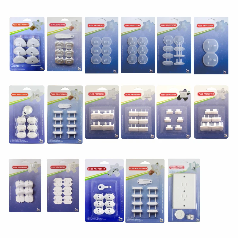 3-Prong Electrical Outlet Protector Child Safety Socket Cover Baby Proof