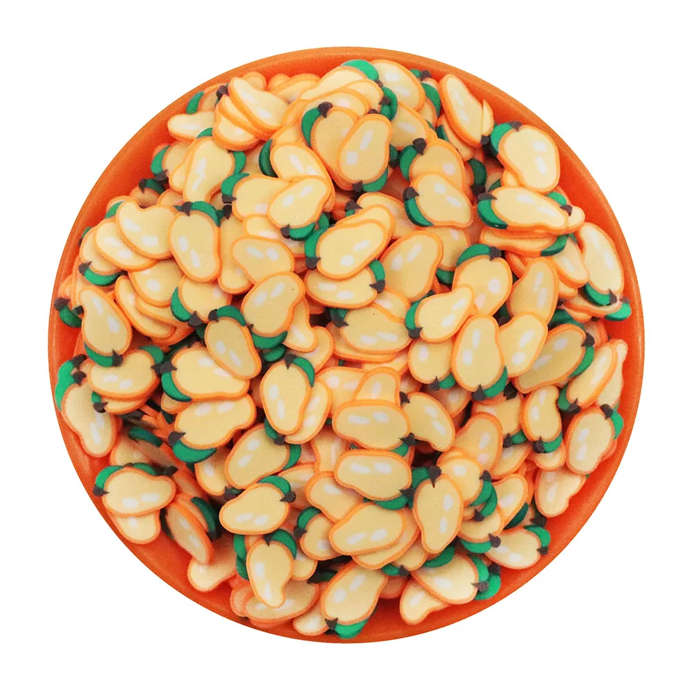 500G Fruit Mango Polymer Clay Sprinkles Slices For Slime Filler DIY Clay Crafts Decoration Nail Art