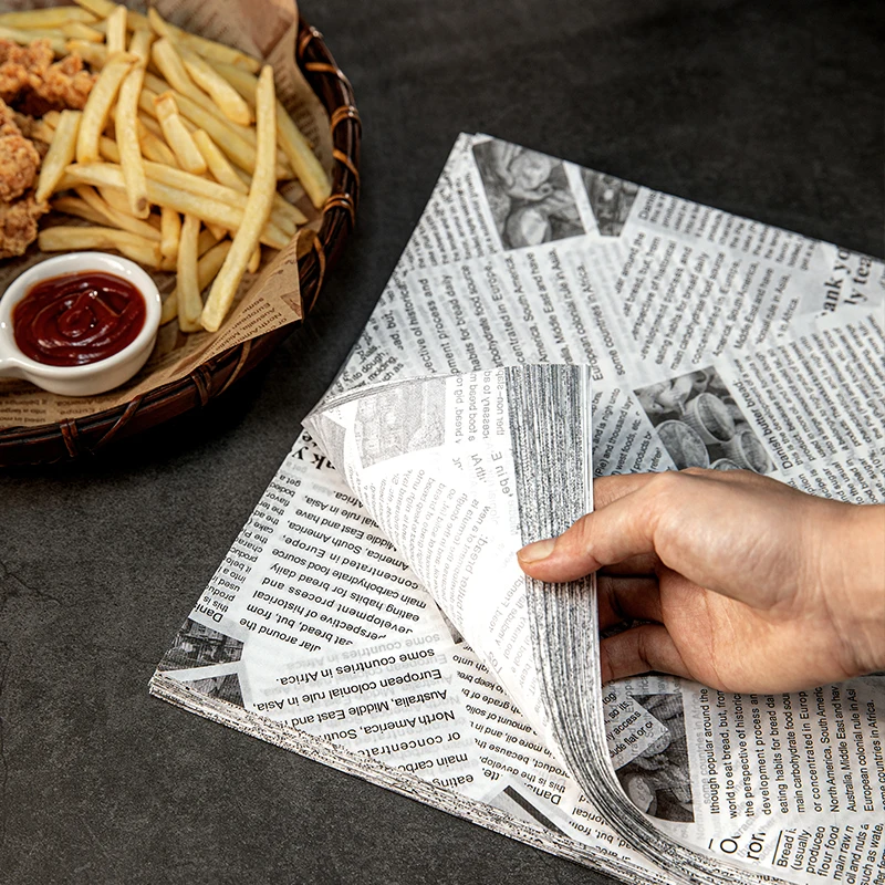 Wholesale Cheap High Quality Food Grade Baking Greaseproof Paper Custom Printing Greaseproof Burger Wrapping Baking Paper