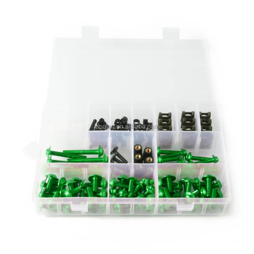 Motorcycle Accessories For Kawasaki KX 500 1997-2003 2002 2001 2000 KX500 Bodywork Fasteners Bolts Nuts Body Fairing Screws