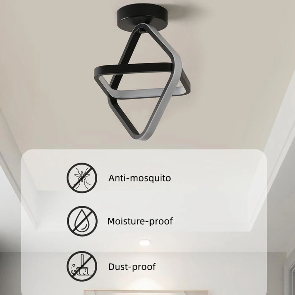 Modern Nordic Light Fixtures Pop Square Acrylic Lamp Ceiling Home Decoration Living Room Hallway Corridor Led Ceiling Light