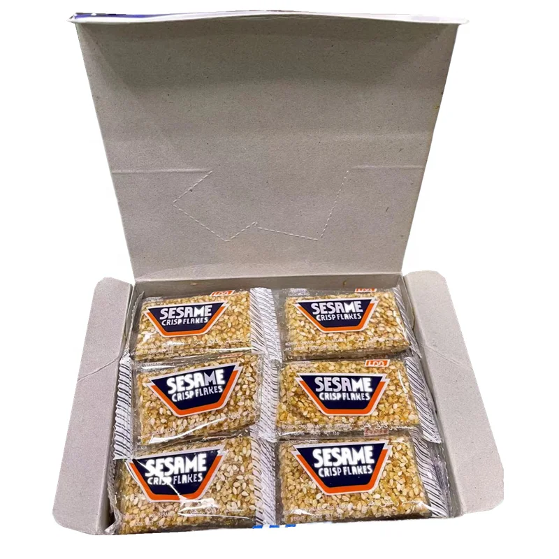 15g package Digestive biscuit sesame crispy individual pack sesame biscuit