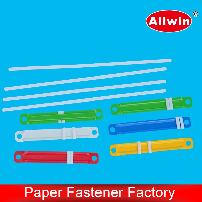 Professional 20 Years factory automatic production colourful 5 colors plastic fastener for file folder